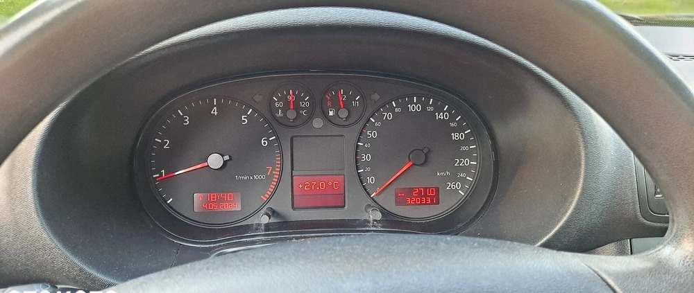 Audi A3 cena 7400 przebieg: 320331, rok produkcji 2002 z Szadek małe 46